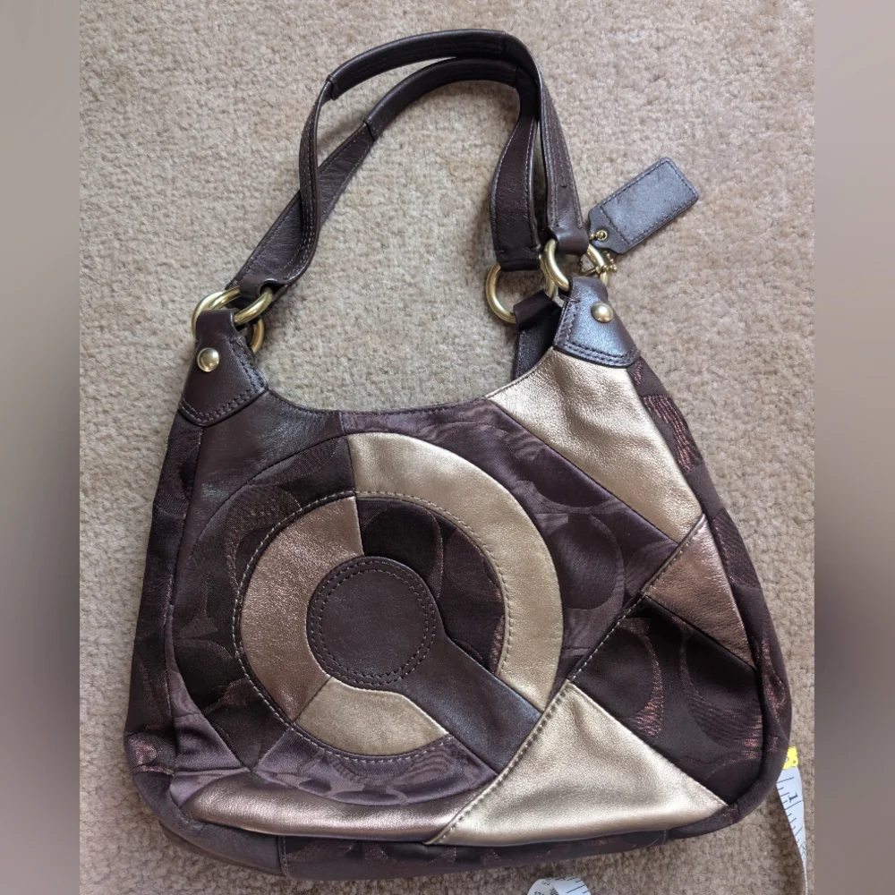 Coach Inlaid Patchwork Leather Bag - Picture 3 of 7
